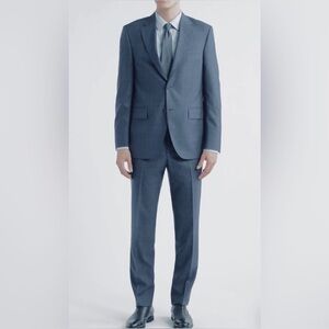 Peter Millar Men’s Flynn 100% Wool 2-Button Suit Bluish Gray • 46R | 42x30